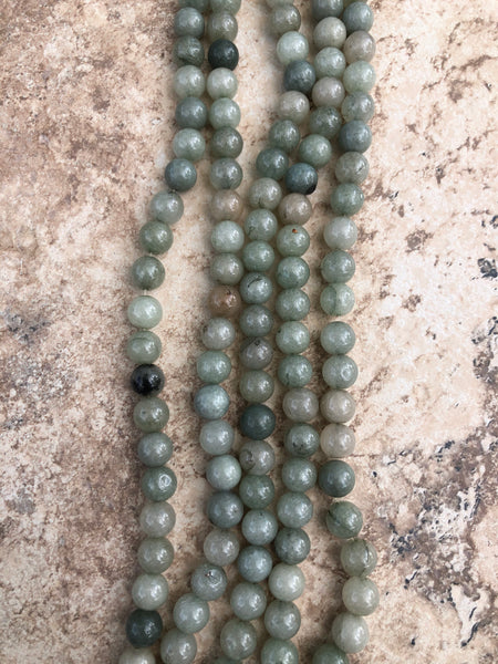 10mm Smooth Jade Beads (Light Olive)