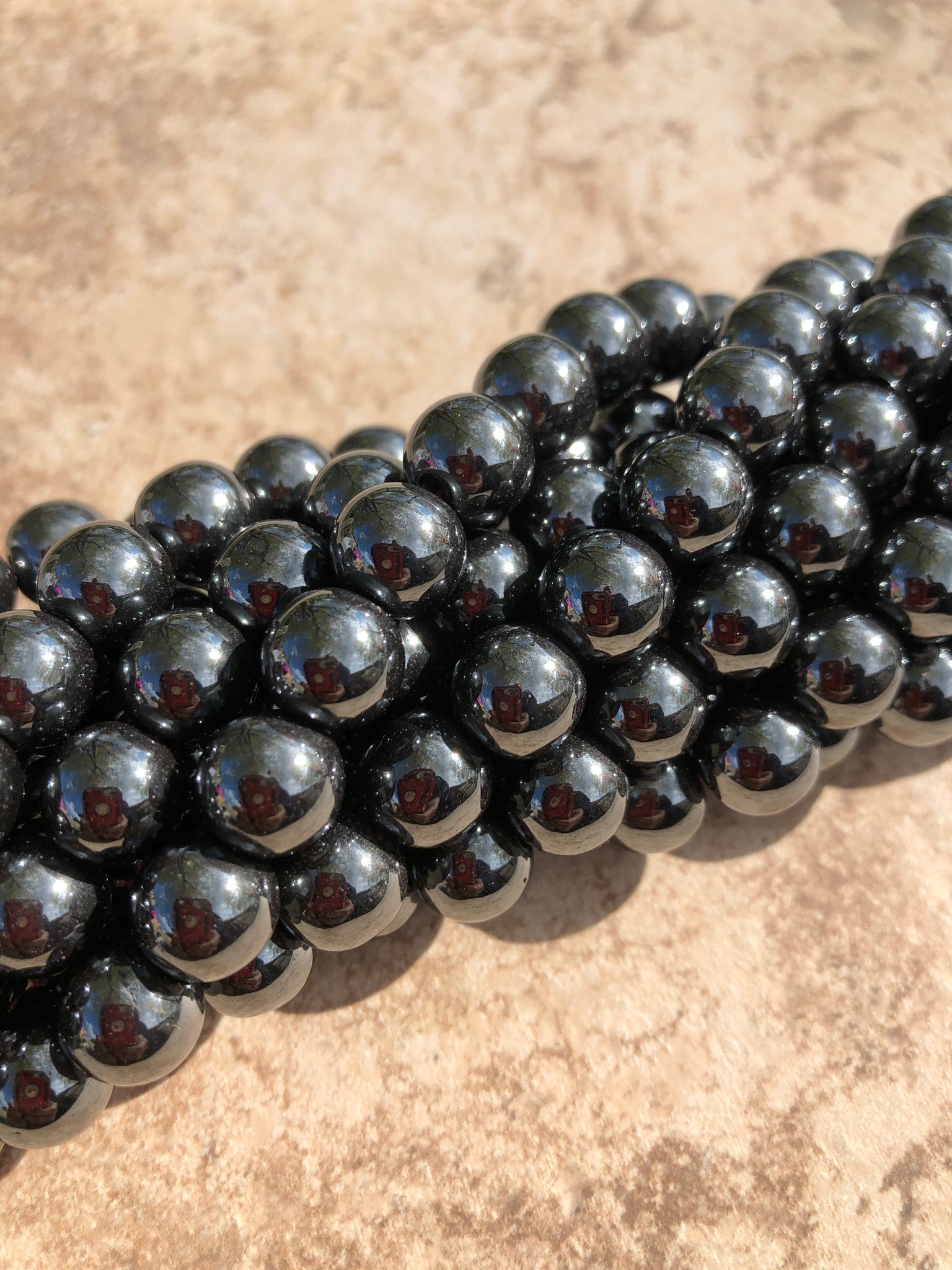 10mm Smooth Hematite Beads (Silver Colored) – Pretty Rock Nation