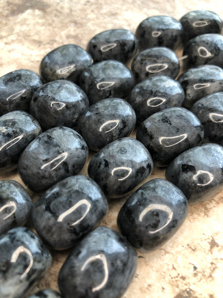 Larvikite Nuggets (Large Beads)