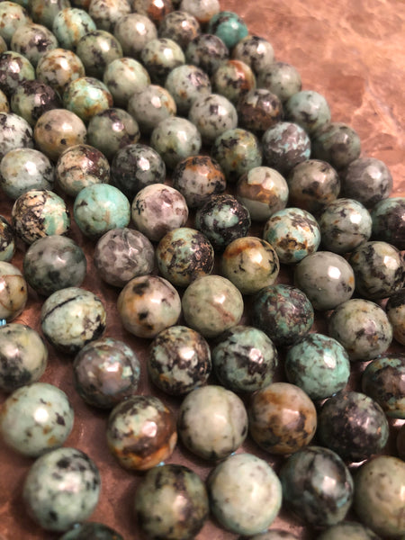 12mm Smooth African Turquoise Beads