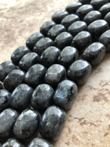 Larvikite Nuggets (Large Beads)