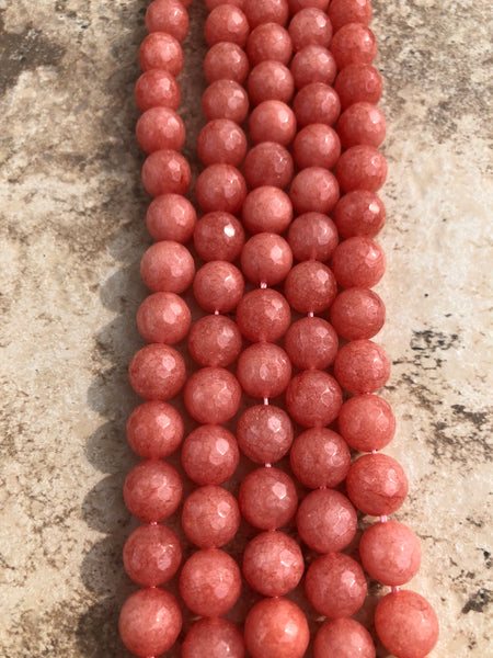 10mm Faceted Jade (Pink Grapefruit) – Pretty Rock Nation