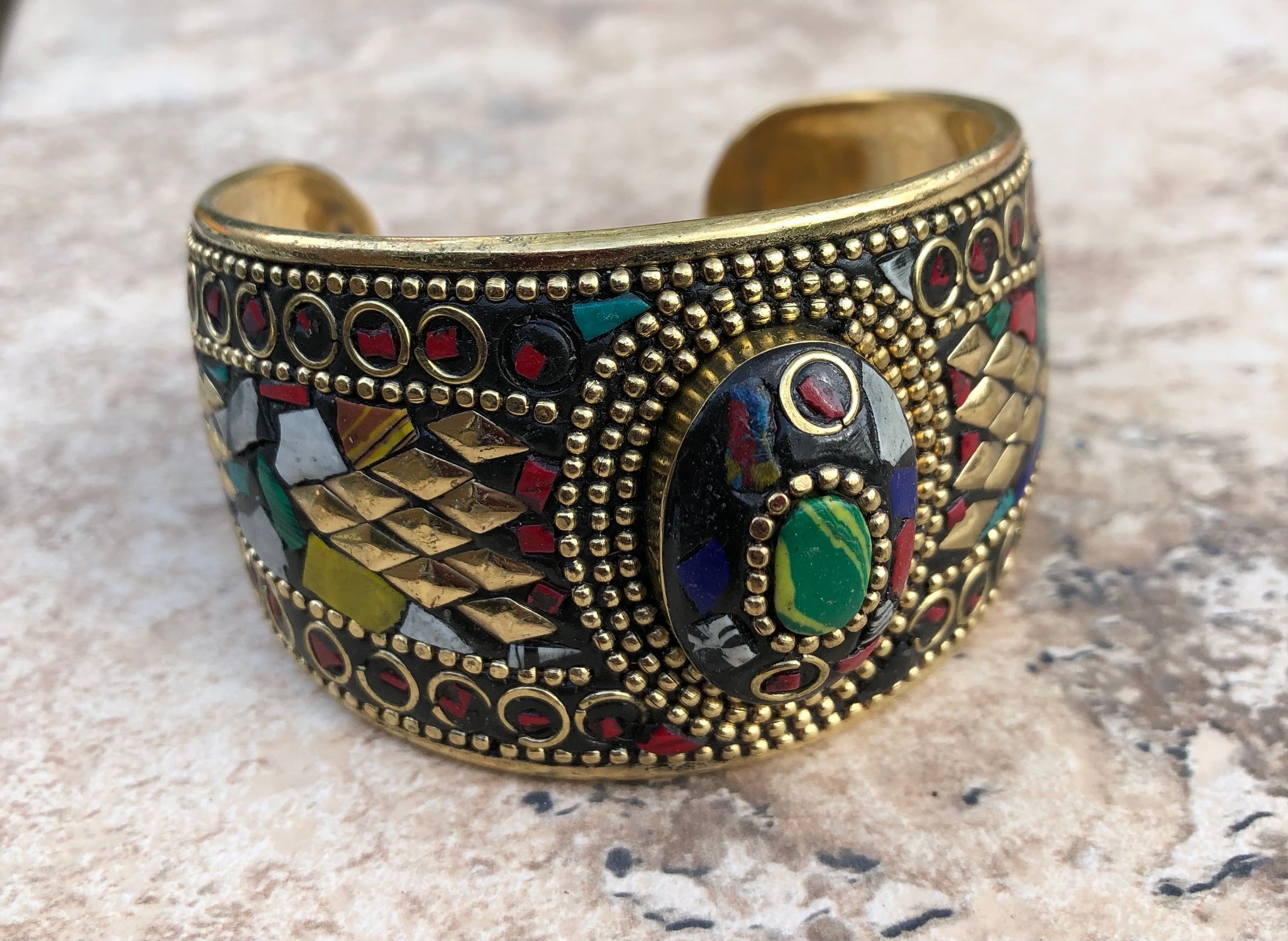 Brass Cuff Bracelet-2