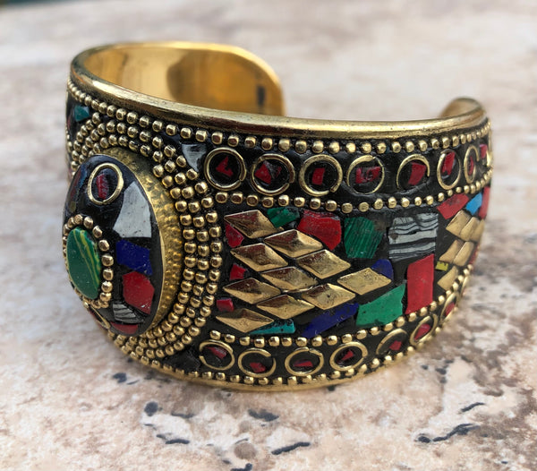 Brass Cuff Bracelet-2