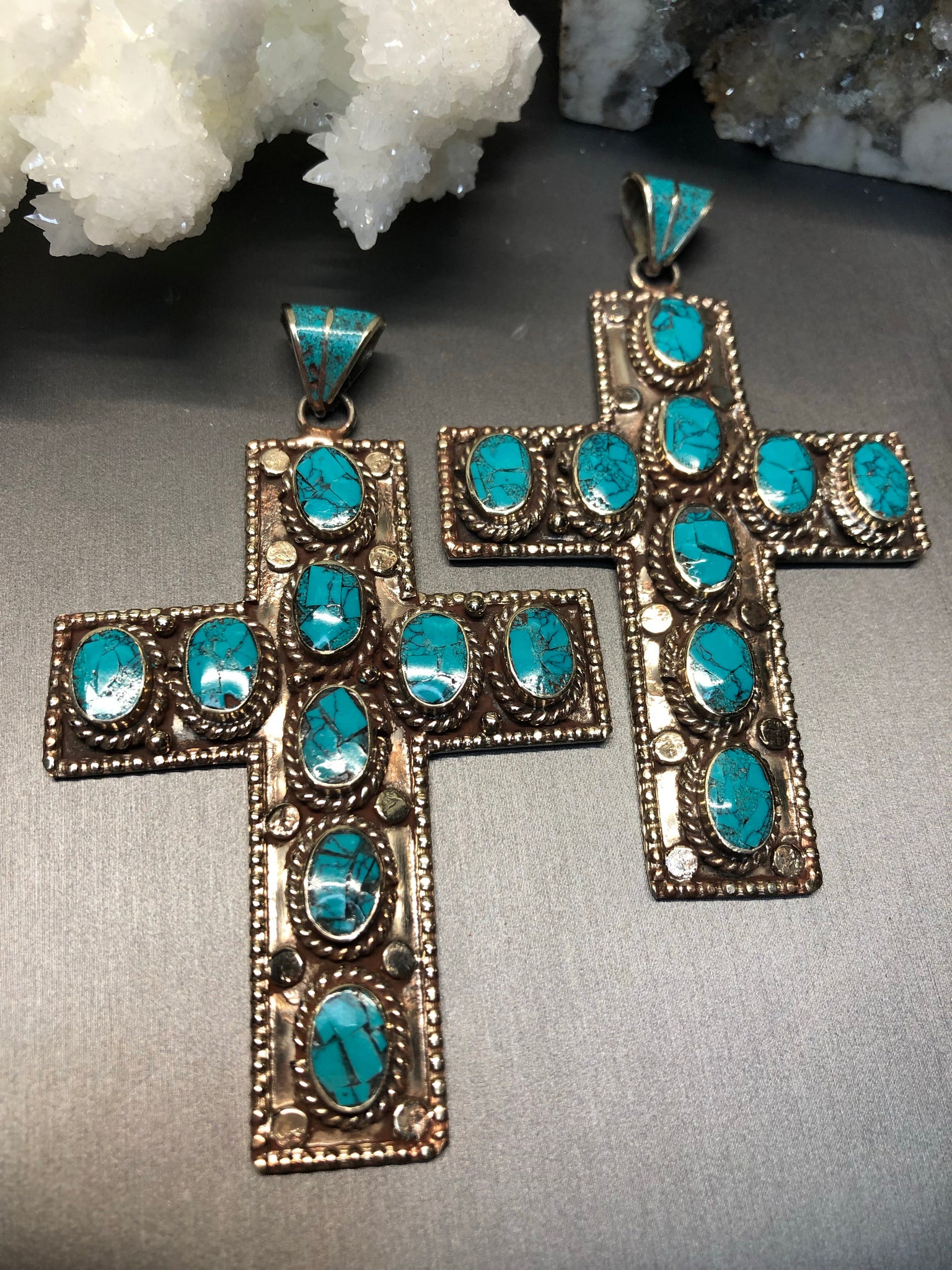 Turquoise Cross pendants