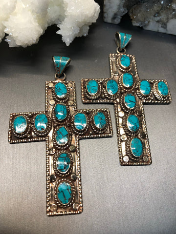 Turquoise Cross pendants